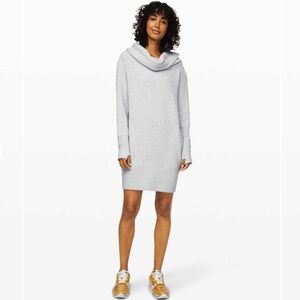 lululemon athletica along the way dress in heathered core ultra light grey